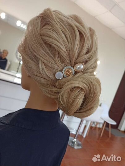 Голова манекен натуральные волосы