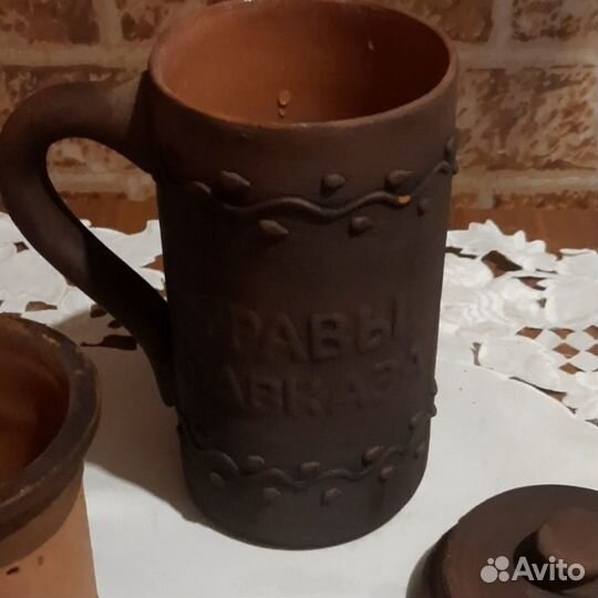 Заварочная кружка глина