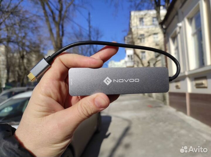 USB Hub (хаб) для макбука Novoo USB-C 6 в 1 Новый