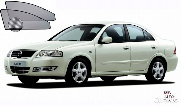 Каркасные шторки на Nissan Almera Classic c 2006