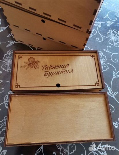 Коробка подарочная деревянная