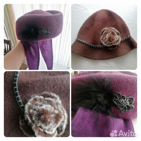 Шляпка ретро (две разные)