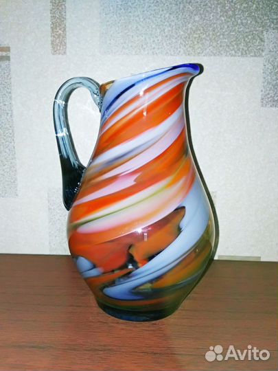 Кувшин гутное стекло СССР