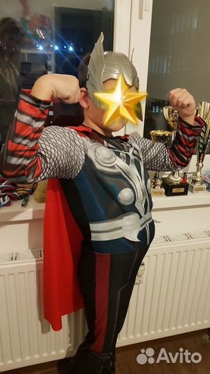 Костюм карнавальный Тор супергерои 122-134