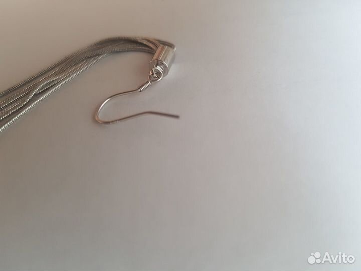 Новые серебряные серьги
