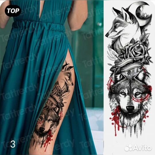 Красивые временные тату наклейки для девушек