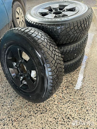 Литые диски р 15 5 139,7 нива с зимней резиной