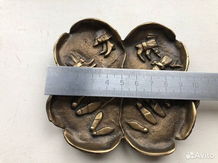 Пепельница четырехлистный клевер Куса антиквариат