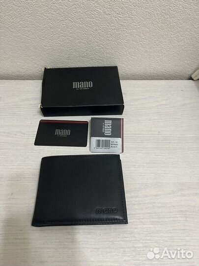 Портмоне Mano black M15420 натуральная кожа