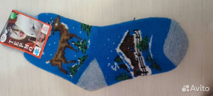 Носки из натуральной шерсти размер 23-25 новые