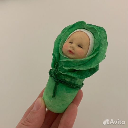 Пеленашка (ватная ёлочная игрушка)