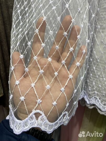 Тюль ромбики