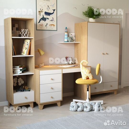 Шкаф Tofu детский для одежды от Dooda Монтессори