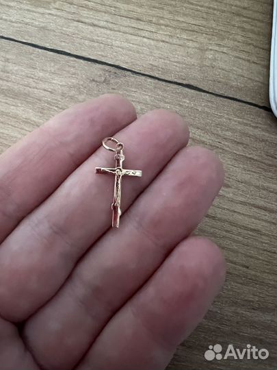 Золотой крестик детский