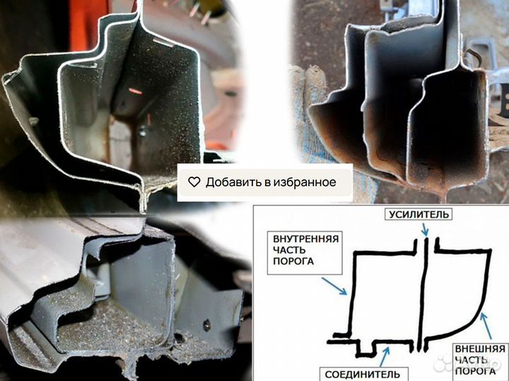 Магазин ремонтных порогов и арок на Опель в Москве