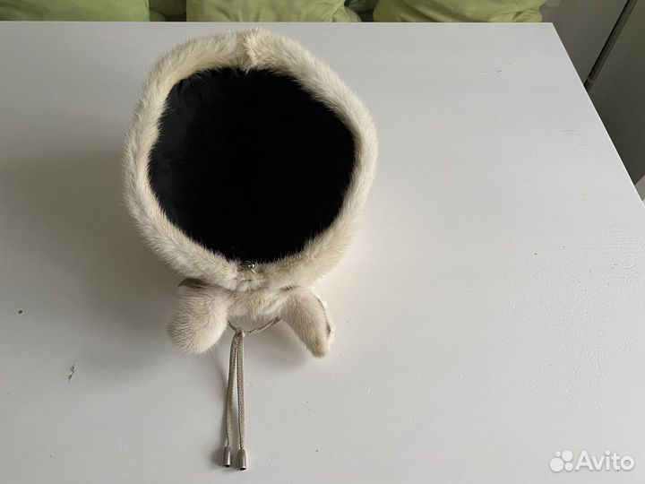Шапка, берет норковая, Русский мех, размер L