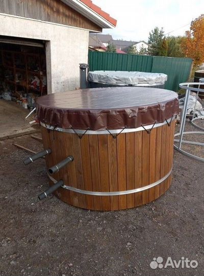 Композитная купель с джакузи и подсветкой I7674