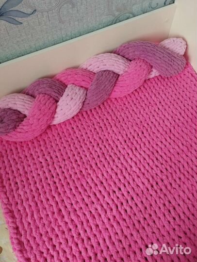 Бортики в кроватку косичка