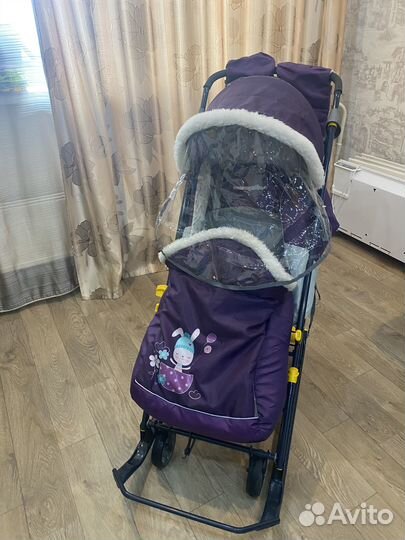 Детские санки коляска ника