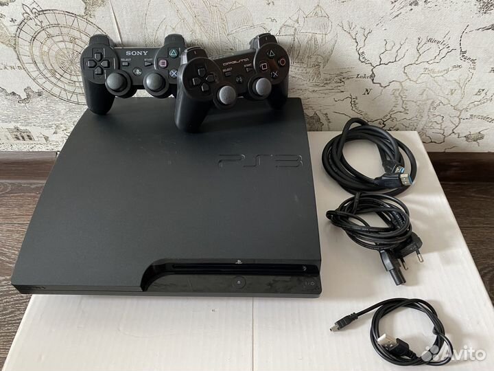 Sony PlayStation 3 Slim 320GB 2 геймпада 600+ игр