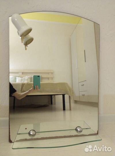 Зеркало с лампой в ванную 50*70