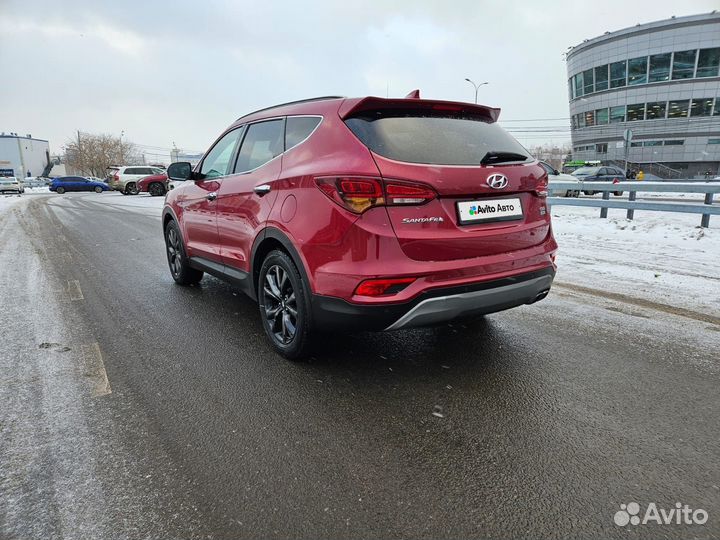 Hyundai Santa Fe 2.2 AT, 2017, 52 000 км