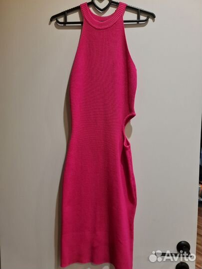 Платье трикотажное вязаное женское