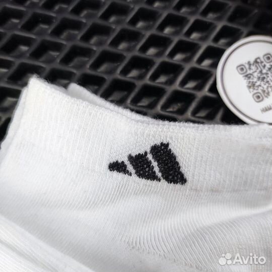 Носки короткие белые Adidas 10 шт