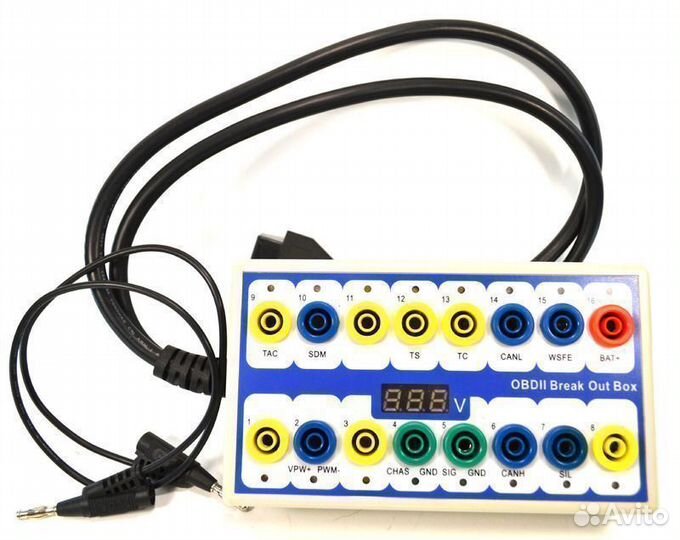 Автосканер OBD2 переходник универсальный + тестер