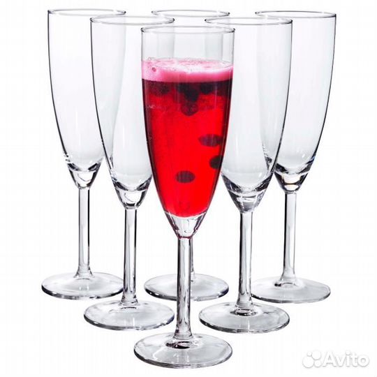 Оригинал) Бокалы для шампанского Свальк, икеа