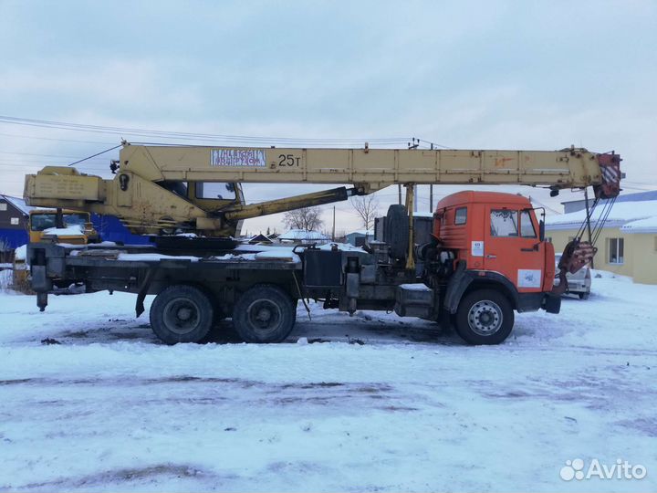 Аренда и услуги автокрана, 25 т, 21 м, с гуськом 9 м