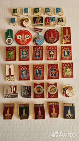 Значки олимпиада 80