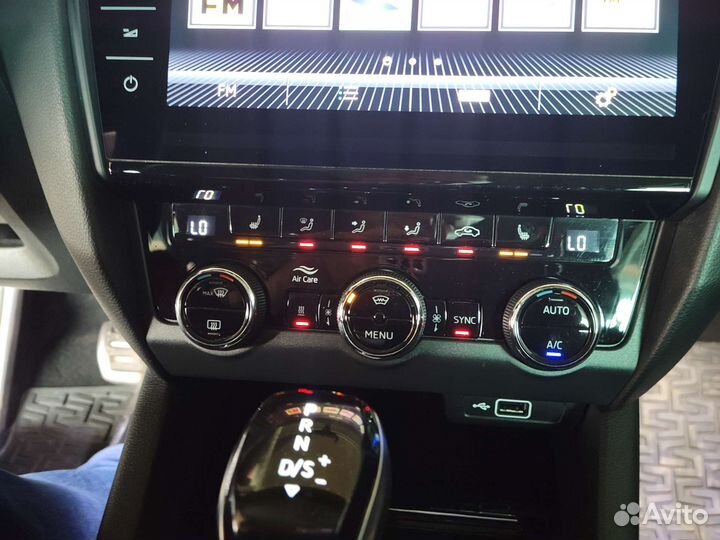 Блок управления климатом skoda octavia a7 fl