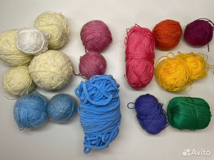 Пряжа разноцветная пакетом