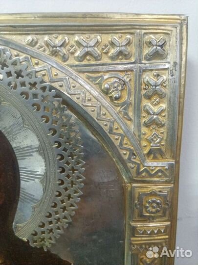 Икона Господь Вседержитель серебро 84 годовик