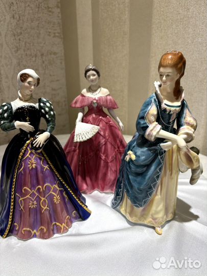 Статуэтки фарфоровые. Королевы Англия