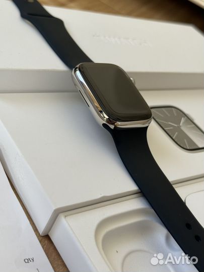 Apple Watch 9 Серия 45мм Stainless Steel Оригинал