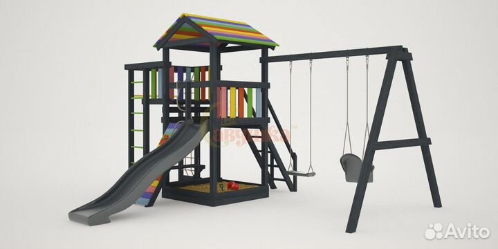 Детская площадка Савушка 5 (black edition)
