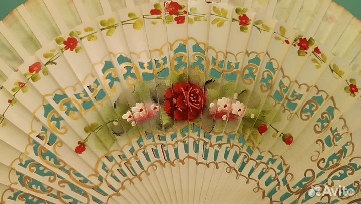 Веер, ручная роспись. Испания