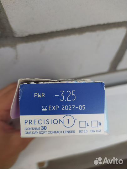 Линзы контактные однодневные Precision1 -3.25
