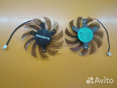 Вентилятор для видеокарты Gigabyte GTX580 2 pin