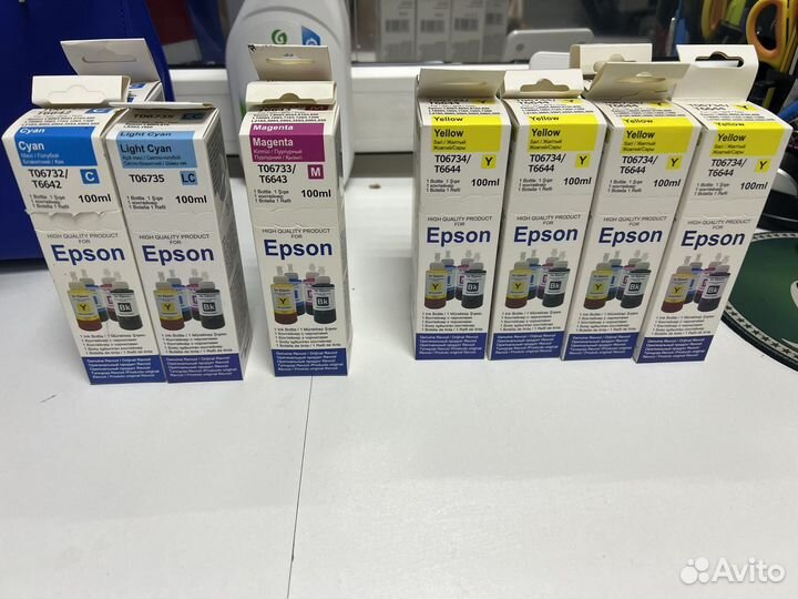 Чернила для принтера Epson L-серия (по 100ml)