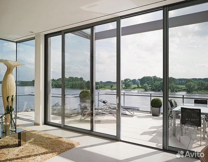 Панорамные окна из алюминиевого профиля