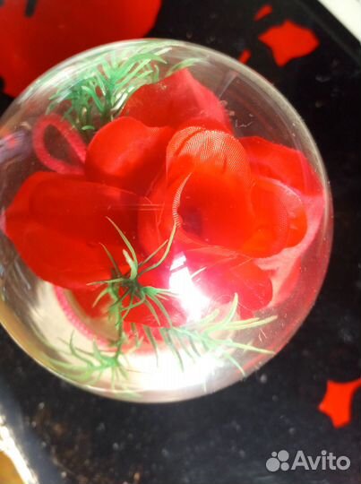 Роза в колбе с музыкой