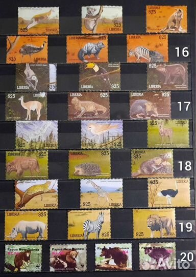 Коллекция фауна 60-90х 11 (чистые )