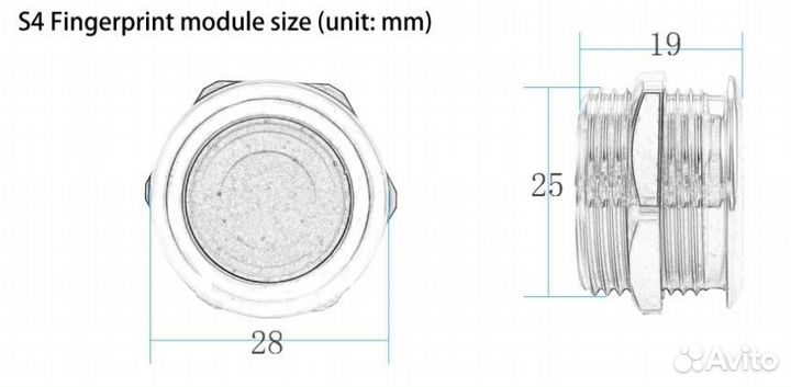 Электронный замок по опечатку пальца