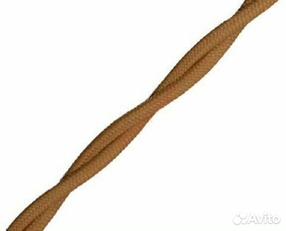 Провод ретро 3х1.5 матов. капучино (уп.50м) Bironi B1-434-716-50