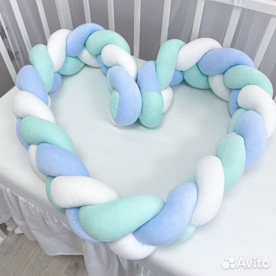 Бортик-коса в детскую кровать