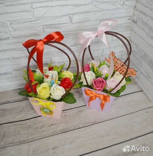 Букет из мыла на праздник, мыльный букет