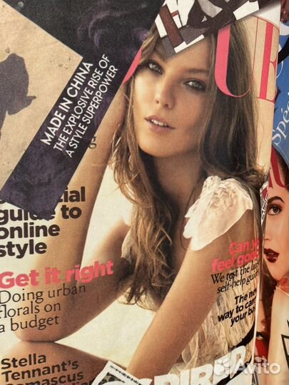 Шторы с принтом обложки журнала Вог